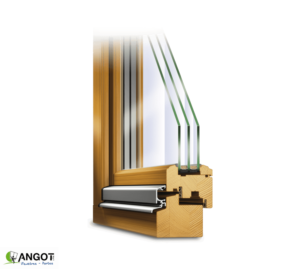Coupe d'une fenêtre bois Angot©